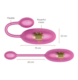 ONINDER - TOKYO HUEVO VIBRADOR ROSA 7.5 X 3.2 CM - APP GRATUITA