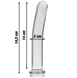 NEBULA SERIES BY IBIZA - MODÈLE 8 GODE EN VERRE BOROSILICATE CLAIR 14.5 CM -O- 2 CM
