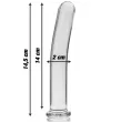 NEBULA SERIES BY IBIZA - MODEL 8 DILDO BOROSILICATE GLASS CLEAR 14.5 CM -O- 2 CM NEBULA SERIES BY IBIZA - MODEL 8 DILDO BOROSILICATE GLASS CLEAR 14.5 CM -O- 2 CM