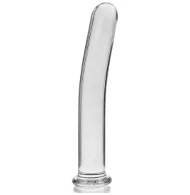 NEBULA SERIES BY IBIZA - MODELLO 8 DILDO IN VETRO BOROSILICATO TRASPARENTE 14.5 CM -O- 2 CM