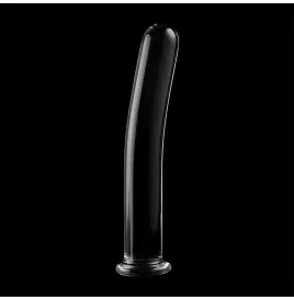 NEBULA SERIES BY IBIZA - MODEL 8 DILDO BOROSILICATE GLASS CLEAR 14.5 CM -O- 2 CM