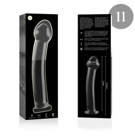 NEBULA SERIES BY IBIZA - MODELO 11 DILDO CRISTAL TRANSPARENTE 16 CM -O- 3 CM