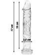 NEBULA SERIES BY IBIZA - MODELLO 12 DILDO IN VETRO BOROSILICATO TRASPARENTE 17 CM -O- 3.5 CM NEBULA SERIES BY IBIZA - MODELLO 12 DILDO IN VETRO BOROSILICATO TRASPARENTE 17 CM -O- 3.5 CM