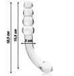NEBULA SERIES BY IBIZA - MODEL 14 DILDO BOROSILICATE GLASS CLEAR 18.5 CM -O- 3 CM NEBULA SERIES BY IBIZA - MODEL 14 DILDO BOROSILICATE GLASS CLEAR 18.5 CM -O- 3 CM
