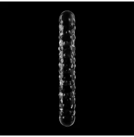 NEBULA SERIES BY IBIZA - MODELLO 15 DILDO IN VETRO BOROSILICATO TRASPARENTE 18.5 CM -O- 3 CM