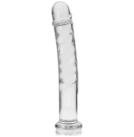 NEBULA SERIES BY IBIZA - MODEL 16 DILDO BOROSILICATE GLASS CLEAR 18.5 CM -O- 3 CM