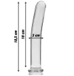 NEBULA SERIES BY IBIZA - MODEL 17 DILDO BOROSILICATE GLASS CLEAR 18.5 CM -O- 3 CM NEBULA SERIES BY IBIZA - MODEL 17 DILDO BOROSILICATE GLASS CLEAR 18.5 CM -O- 3 CM