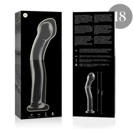 NEBULA SERIES BY IBIZA - MODELL 18 DILDO BOROSILIKATGLAS KLAR 18.5 CM -O- 3.5 CM