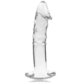 NEBULA SERIES BY IBIZA - MODEL 19 DILDO BOROSILICATE GLASS CLEAR 18.5 CM -O- 4 CM