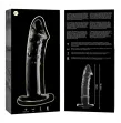 NEBULA SERIES BY IBIZA - MODEL 19 DILDO BOROSILICATE GLASS CLEAR 18.5 CM -O- 4 CM NEBULA SERIES BY IBIZA - MODEL 19 DILDO BOROSILICATE GLASS CLEAR 18.5 CM -O- 4 CM
