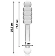 NEBULA SERIES BY IBIZA - MODEL 20 DILDO BOROSILICATE GLASS CLEAR 20.5 CM -O- 3 CM NEBULA SERIES BY IBIZA - MODEL 20 DILDO BOROSILICATE GLASS CLEAR 20.5 CM -O- 3 CM