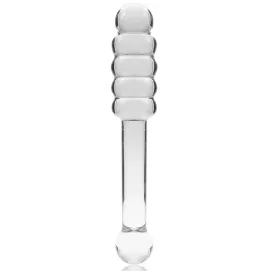 NEBULA SERIES BY IBIZA - MODEL 20 DILDO BOROSILICATE GLASS CLEAR 20.5 CM -O- 3 CM