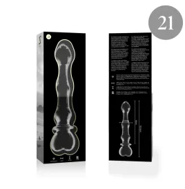 NEBULA SERIES BY IBIZA - MODELL 21 DILDO BOROSILIKATGLAS KLAR 20.5 CM -O- 3.5 CM