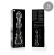 NEBULA SERIES BY IBIZA - MODELLO 21 DILDO IN VETRO BOROSILICATO TRASPARENTE 20.5 CM -O- 3.5 CM NEBULA SERIES BY IBIZA - MODELLO 21 DILDO IN VETRO BOROSILICATO TRASPARENTE 20.5 CM -O- 3.5 CM