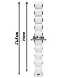 NEBULA SERIES BY IBIZA - MODELLO 22 DILDO IN VETRO BOROSILICATO TRASPARENTE 21.5 CM -O- 2.5 CM NEBULA SERIES BY IBIZA - MODELLO 22 DILDO IN VETRO BOROSILICATO TRASPARENTE 21.5 CM -O- 2.5 CM