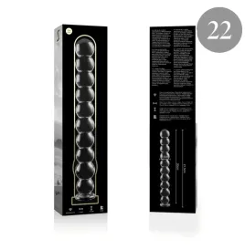 NEBULA SERIES BY IBIZA - MODEL 22 DILDO BOROSILICATE GLASS CLEAR 21.5 CM -O- 2.5 CM