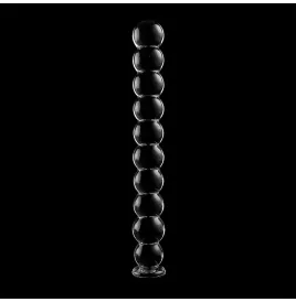 NEBULA SERIES BY IBIZA - MODELLO 22 DILDO IN VETRO BOROSILICATO TRASPARENTE 21.5 CM -O- 2.5 CM