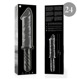 NEBULA SERIES BY IBIZA - MODÈLE 24 GODE EN VERRE BOROSILICATE CLAIR 28.5 CM -O- 5 CM