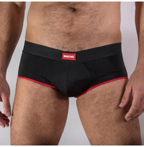 MACHO - MS24R KURZE UNTERHOSE DUNKELROT XL
