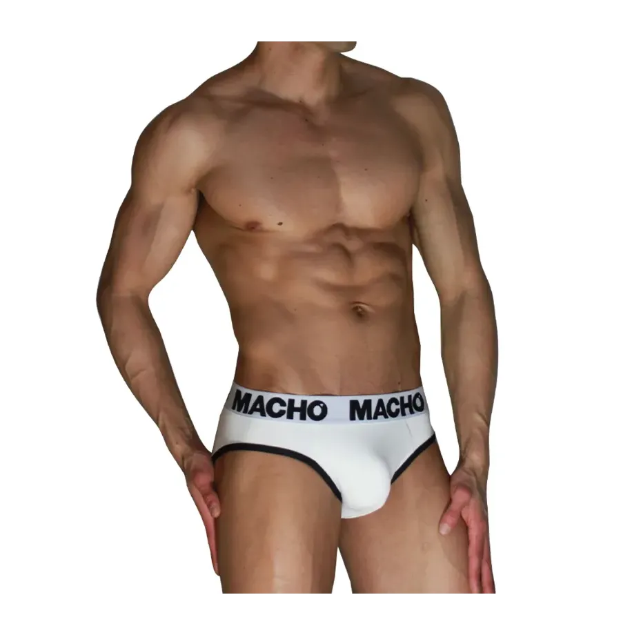 MACHO - MCH006 CLASSIQUE BLANC NOIR S MACHO - MCH006 CLASSIQUE BLANC NOIR S