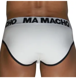 MACHO - MCH006 CLASSIC SLIP WHITE BLACK S