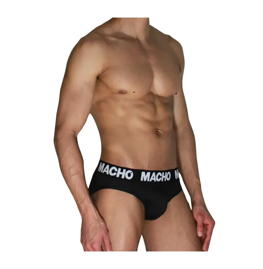 MACHO - MCH007 CLASSIQUE SLIP NOIR NOIR S MACHO - MCH007 CLASSIQUE SLIP NOIR NOIR S