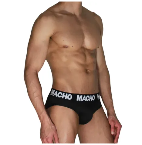 MACHO - MCH007 CLASSIC SLIP BLACK BLACK S