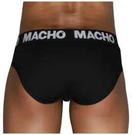 MACHO - MCH007 CLASSIQUE SLIP NOIR NOIR S