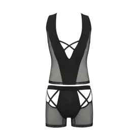 PASSION - 054 SET OSCAR BLACK S-M