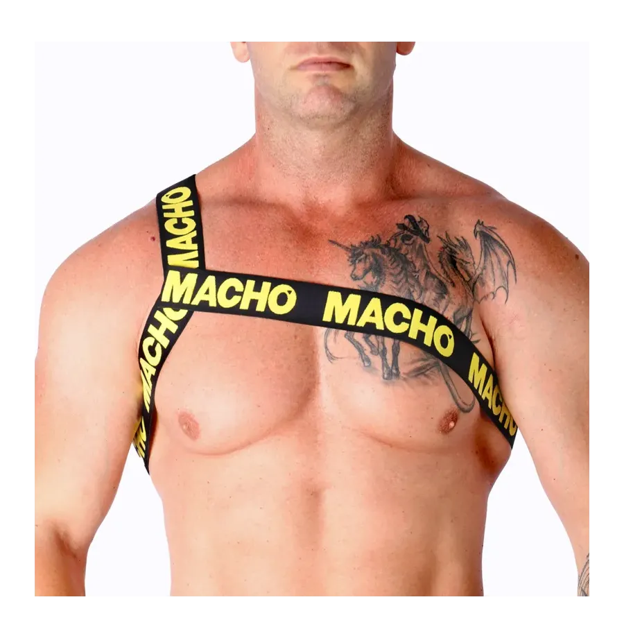 MACHO - HARNAIS ROMAIN JAUNE S-M MACHO - HARNAIS ROMAIN JAUNE S-M