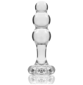 NEBULA SERIES BY IBIZA - MODÈLE 1 BOUCHON EN VERRE BOROSILICATE TRANSPARENT 10.5 CM -O- 3 CM