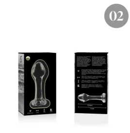 NEBULA SERIES BY IBIZA - MODELO 2 PLUG CRISTAL TRANSPARENTE 11 CM -O- 3.5 CM