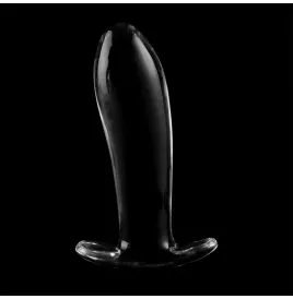 NEBULA SERIES BY IBIZA - MODELL 5 ANALPLUG BOROSILIKATGLAS KLAR 12.5 CM -O- 3.5 CM