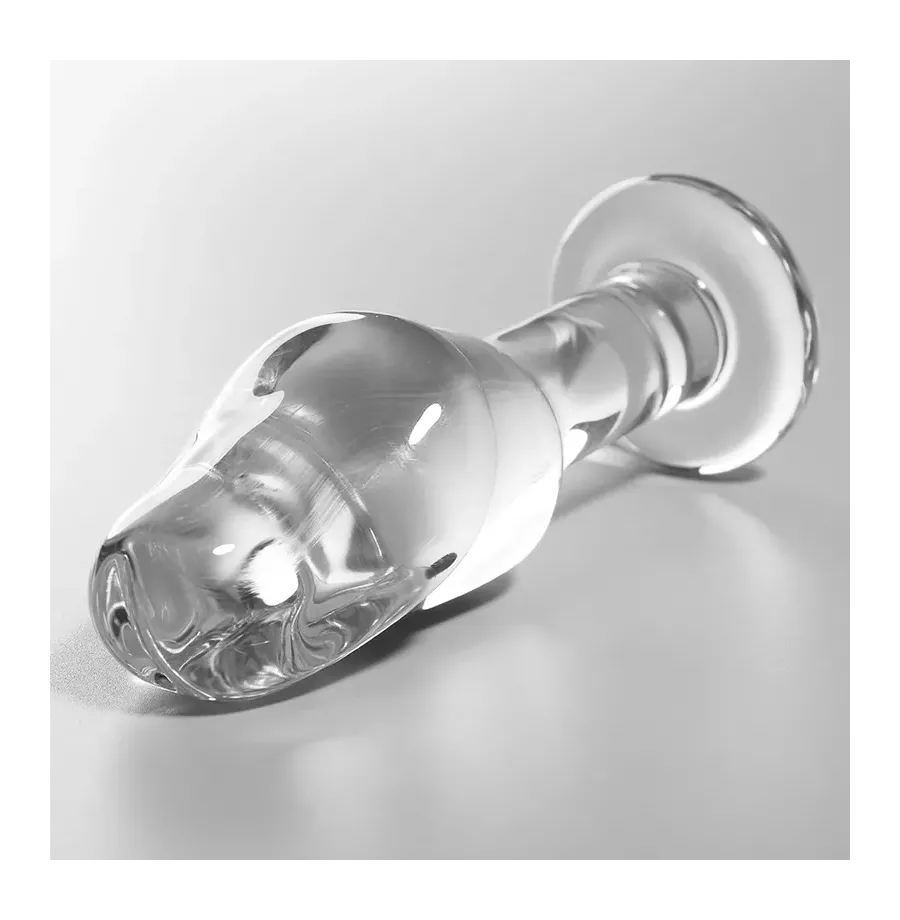 NEBULA SERIES BY IBIZA - MODEL 6 ANAL PLUG BOROSILICATE GLASS CLEAR 12.5 CM -O- 4 CM NEBULA SERIES BY IBIZA - MODEL 6 ANAL PLUG BOROSILICATE GLASS CLEAR 12.5 CM -O- 4 CM