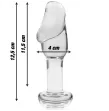 NEBULA SERIES BY IBIZA - MODELLO 6 PLUG ANALE VETRO BOROSILICATO TRASPARENTE 12.5 CM -O- 4 CM NEBULA SERIES BY IBIZA - MODELLO 6 PLUG ANALE VETRO BOROSILICATO TRASPARENTE 12.5 CM -O- 4 CM
