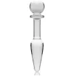 NEBULA SERIES BY IBIZA - MODEL 7 ANAL PLUG BOROSILICATE GLASS CLEAR 13.5 CM -O- 3 CM NEBULA SERIES BY IBIZA - MODEL 7 ANAL PLUG BOROSILICATE GLASS CLEAR 13.5 CM -O- 3 CM