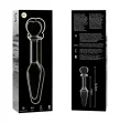 NEBULA SERIES BY IBIZA - MODEL 7 ANAL PLUG BOROSILICATE GLASS CLEAR 13.5 CM -O- 3 CM NEBULA SERIES BY IBIZA - MODEL 7 ANAL PLUG BOROSILICATE GLASS CLEAR 13.5 CM -O- 3 CM