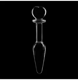 NEBULA SERIES BY IBIZA - MODEL 7 ANALPLUG BOROSILIKATGLAS KLAR 13.5 CM -O- 3 CM