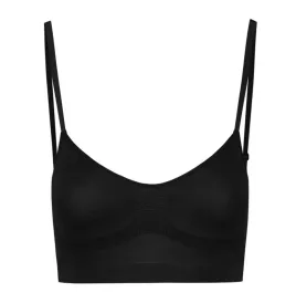 BYE-BRA - MEDIUM CONTROL BRA SEAMLESS BLACK SIZE S