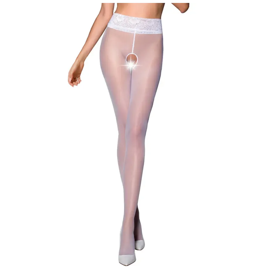 PASSION - TIOPEN 008 WEISSE STRUMPFHOSE 1-2 30 DEN PASSION - TIOPEN 008 WEISSE STRUMPFHOSE 1-2 30 DEN