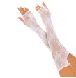 LEG AVENUE - FLORAL NETWORK FINGERLESS GLOVES BLACK LEG AVENUE - FLORAL NETWORK FINGERLESS GLOVES BLACK