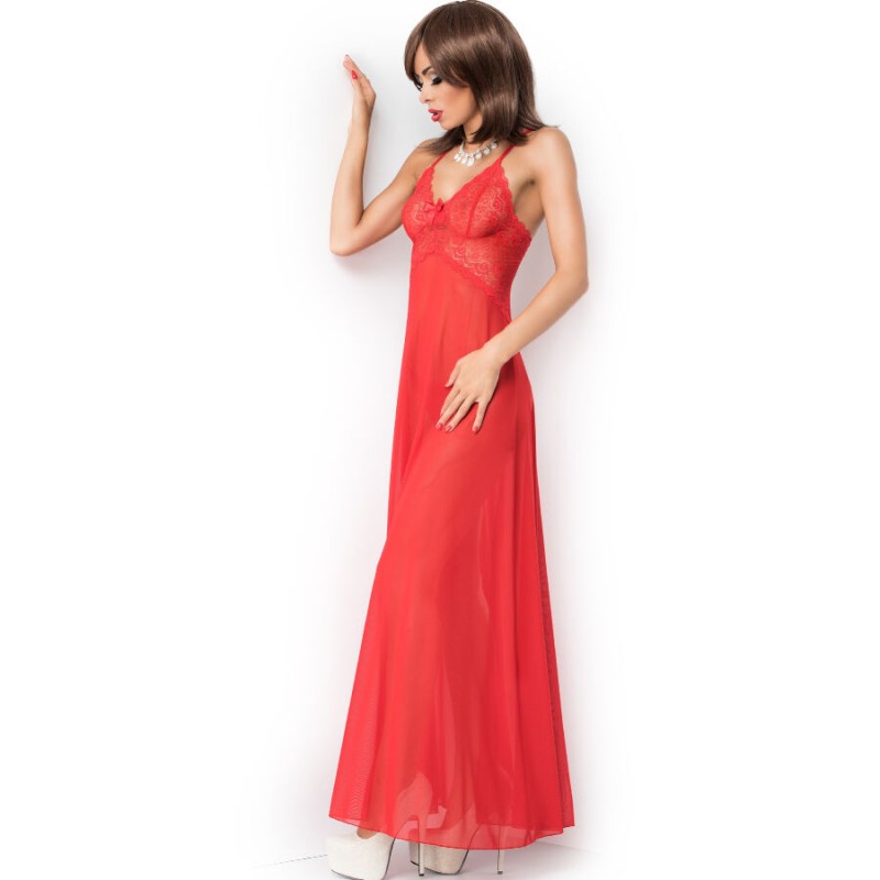 CHILIROSE - CR 3883 BABYDOLL LONG ROUGE S-M