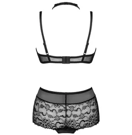 LIVCO CORSETTI FASHION - LINERA FOR THE SENSES COLLECTION SOUTIEN-GORGE CULOTTE NOIR