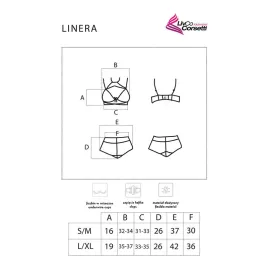 LIVCO CORSETTI FASHION - LINERA FOR THE SENSES COLLECTION BRA PANTY BLACK
