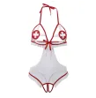 SUBBLIME - SEXY CROTCHLESS NURSE COSTUME S-M SUBBLIME - SEXY CROTCHLESS NURSE COSTUME S-M