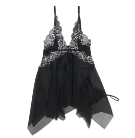 SUBBLIME - BABYDOLL TISSU TULLE POITRINE DENTELLE S-M