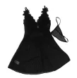 SUBBLIME - BABYDOLL TELA DE TUL DETALLE ENCAJE Y FLOR NEGRO S-M SUBBLIME - BABYDOLL TELA DE TUL DETALLE ENCAJE Y FLOR NEGRO S-M