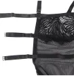 SUBBLIME - BABYDOLL WITH ADJUSTABLE LACE STRAPS BLACK S-M