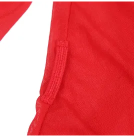 SUBBLIME - ROBE EN TISSU TRANSPARENT DÉTAIL DENTELLE ROUGE S-M