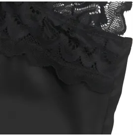 SUBBLIME - BABYDOLL CON PETTO STAMPA FLOREALE NERO S-M